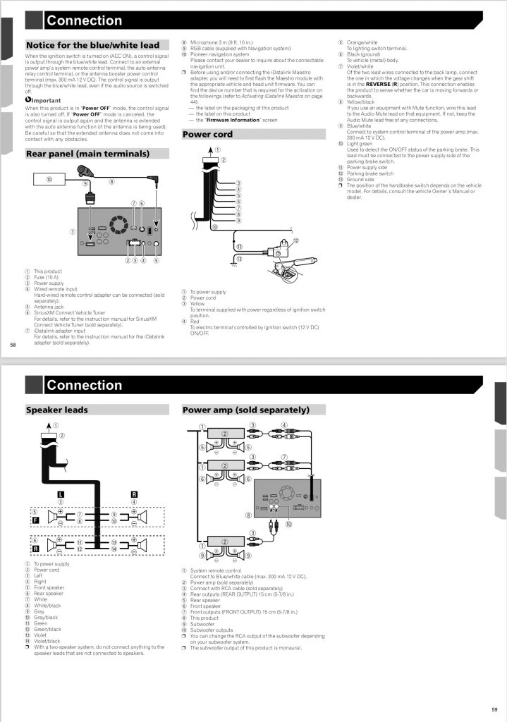 Wiring Diagram For A Pioneer Wbu-P2400Bt : Pioneer Eeq Mosfet 50Wx4